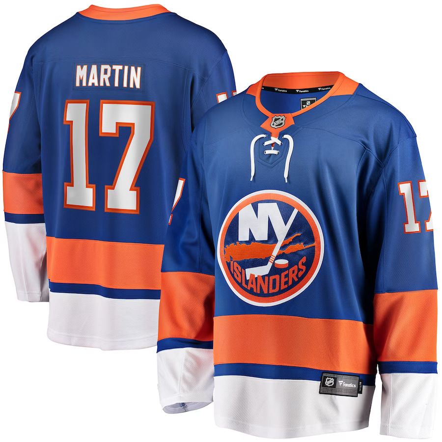 Men New York Islanders 17 Matt Martin Royal Fanatics Branded Home Breakaway Player NHL Jersey